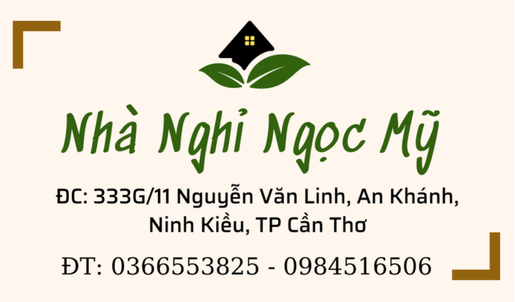 Nhà Nghỉ Ngọc Mỹ bên hông BV Đa Khoa TW Cần Thơ