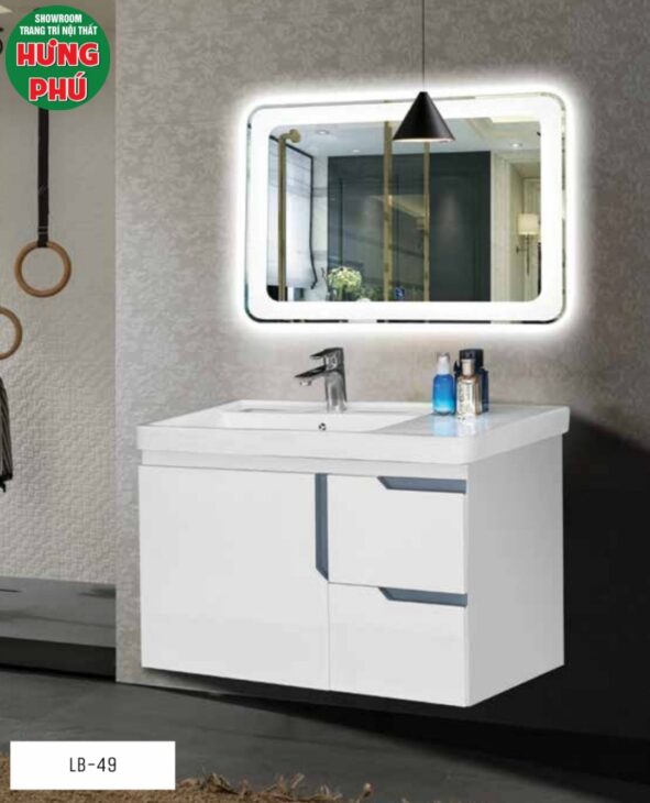 Lavabo tủ kèm đèn led cao cấp