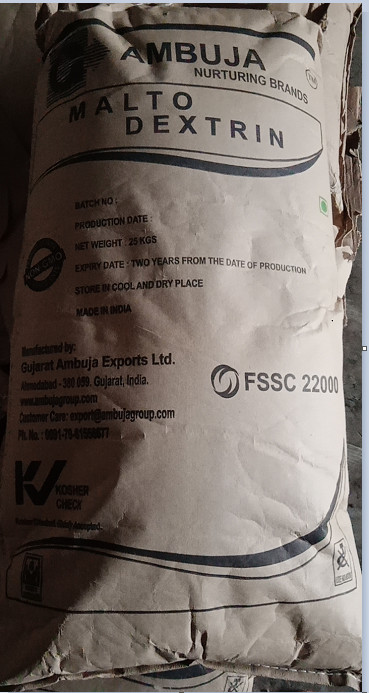 đường Malto dextrin được sử dụng làm chất kết dính, chất tăng vị cho đồ uống