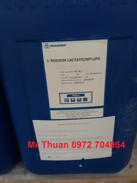 phụ gia bảo quản Sodium Lactate dạng lỏng phụ gia bảo quản Sodium Lactate dạng lỏng