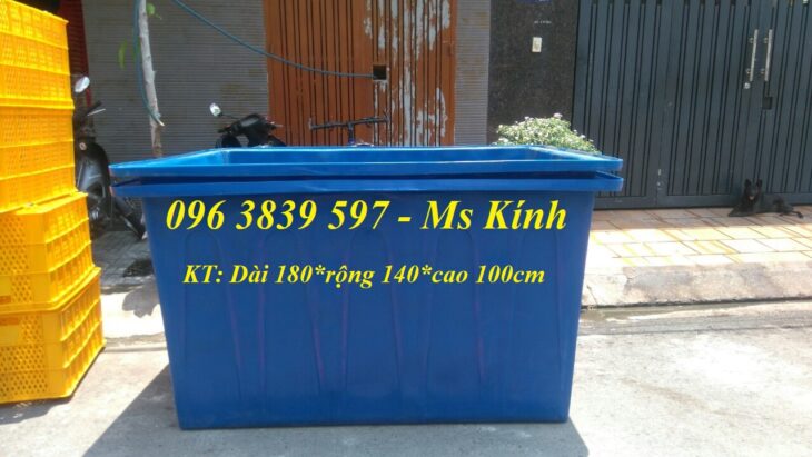 Bán thùng nhựa chữ nhật 2000 lít, thùng nhựa nuôi cá koi – 096 3839 597 Ms Kính