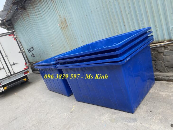 Bán thùng nhựa chữ nhật 2000 lít, thùng nhựa nuôi cá koi – 096 3839 597 Ms Kính