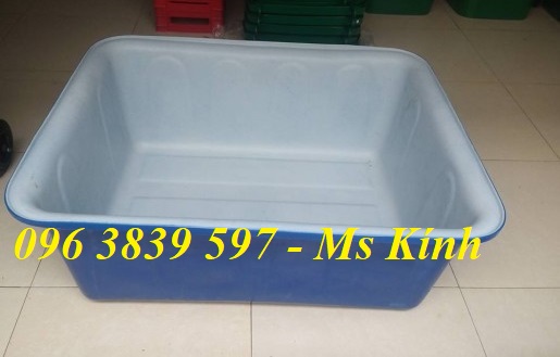 Thùng nhựa chữ nhật 300 lít, tank nhựa nuôi cá, tôm giá rẻ – 096 3839 597 Ms Kính