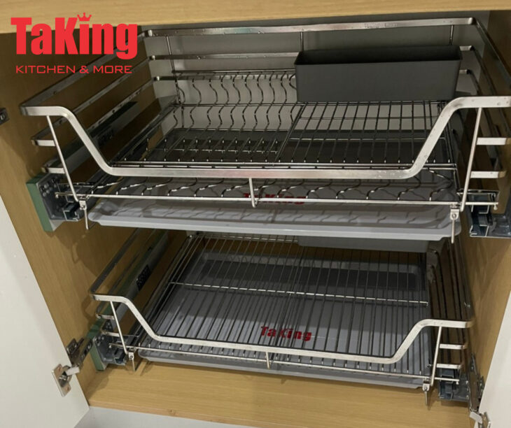 Kệ xoong nồi, giá bát nan dẹt SUS304 cao cấp TaKing