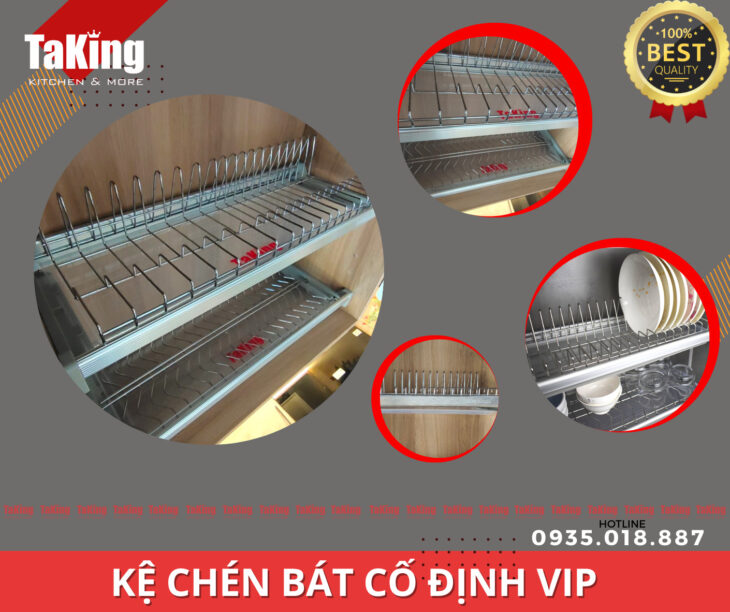 Kệ chén bát cố định VIP SUS304 TaKing