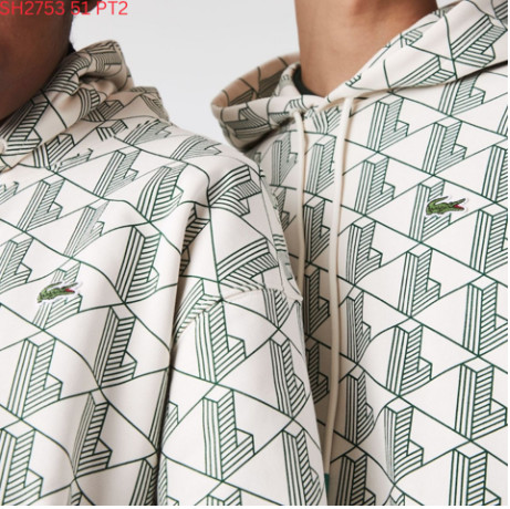 Áo Hoodie Kem Họa Tiết Xanh Lá #Lacoste – New – SH2753 51 PT2 – PB04