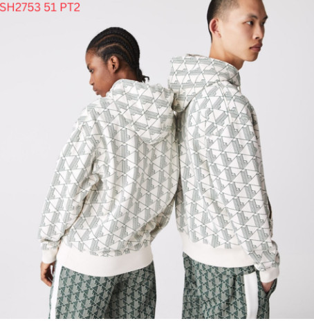 Áo Hoodie Kem Họa Tiết Xanh Lá #Lacoste – New – SH2753 51 PT2 – PB04
