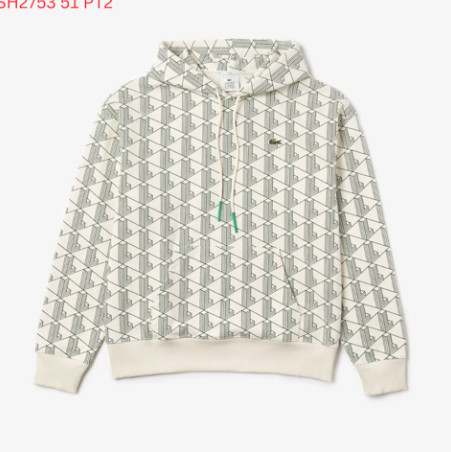 Áo Hoodie Kem Họa Tiết Xanh Lá #Lacoste – New – SH2753 51 PT2 – PB04