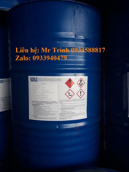Hóa chất Acetone, Dimethyl keton, propanon, cas no : 67-64-