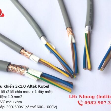 Cáp điều khiển 3×1.0mm Altek Kabel nhập khẩu chính hãng, giá rẻ, uy tín