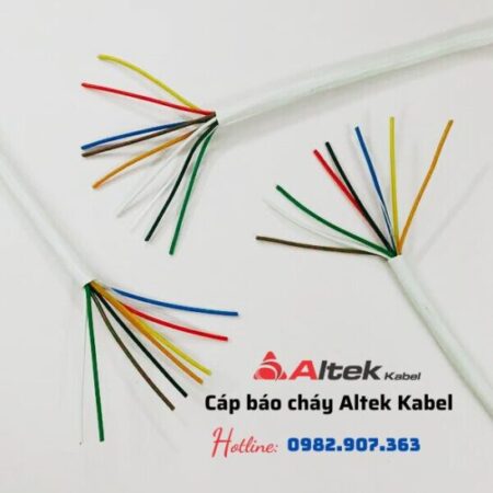 Cáp tín hiệu báo cháy 4,6,8 lõi tiết diện 0.22mm2 vỏ trắng