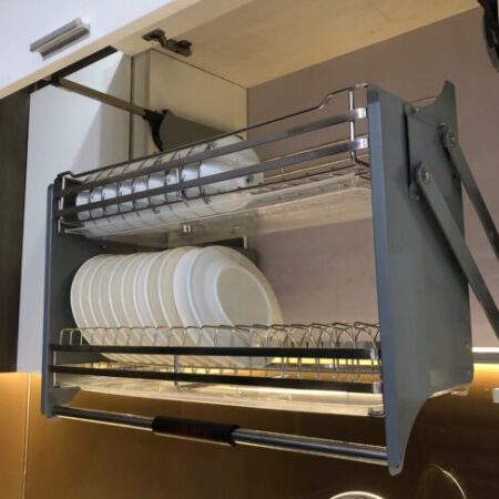 Kệ bát đĩa nâng hạ hiện đại, thẩm mỹ TaKing Kệ bát đĩa nâng hạ hiện đại, thẩm mỹ TaKing