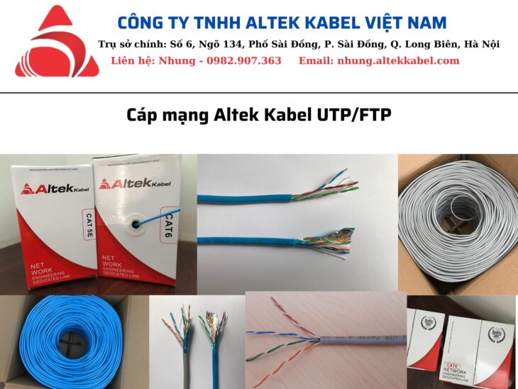 Cáp mạng AltekKabel UTP/FTP 4Pair cat 5, cat6