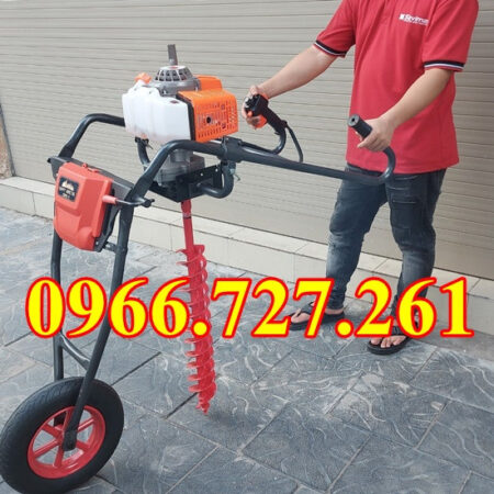 Máy khoan đào hố đất , khoan đất trồng cây , trồng trụ rào có bánh xe đẩy