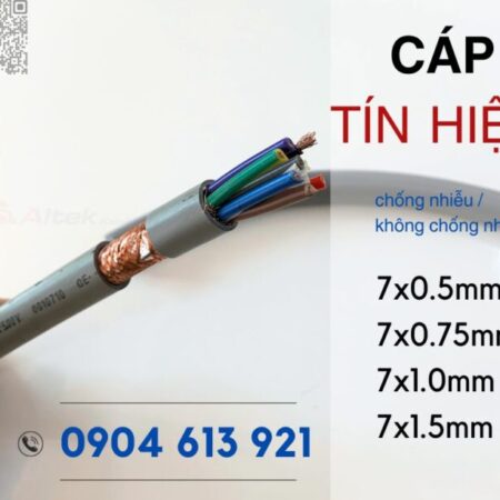 Cáp tín hiệu chống nhiễu 7×1.0mm/7×1.5mm/7×0.5mm/7×0.75mm Đà Nẵng, HCM, HN