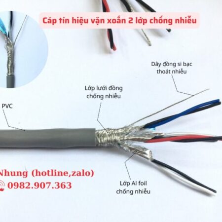 Cáp tín hiệu 2 lớp chống nhiễu (Al foil+lưới đồng đan) Altek Kabel Cáp tín hiệu 2 lớp chống nhiễu (Al foil+lưới đồng đan) Altek Kabel