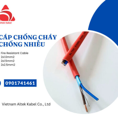 Dây tín hiệu chống cháy chống nhiễu Altek Kabel 2 lõi
