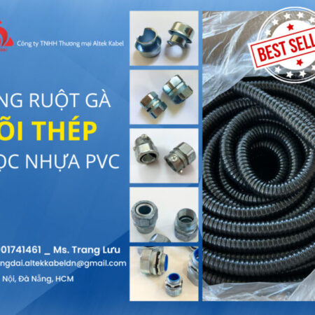 Ống ruột gà lõi thép bọc nhựa pvc phi 63 – 2”