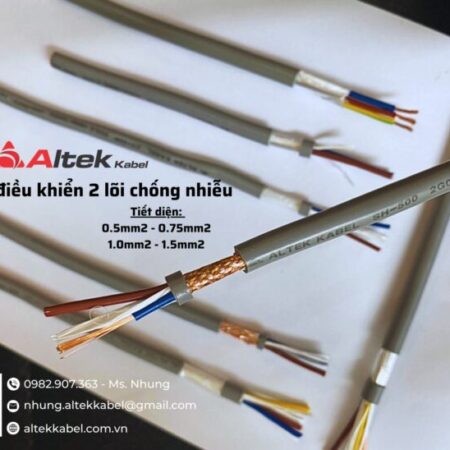 Cáp điều khiển 2 lõi chống nhiễu (SH-500 2G) thương hiệu Altek Kabel-Germany