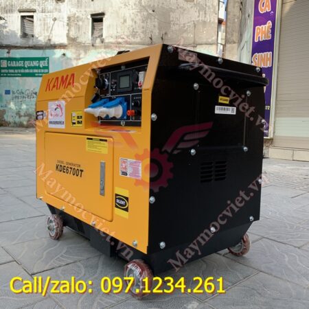 Máy phát điện dầu 5kw Kama KDE6700T giá rẻ