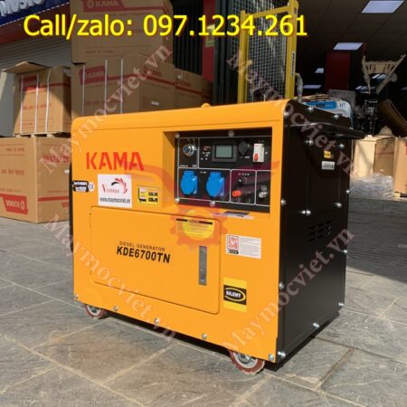 Máy phát điện dầu 5kw Kama KDE6700TN giá rẻ