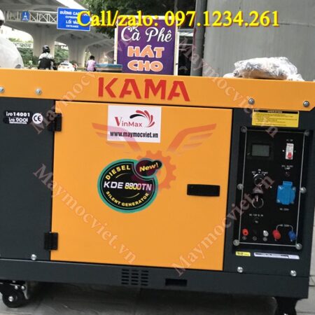 Máy phát điện dầu 6kw Kama KDE8800TN giá rẻ