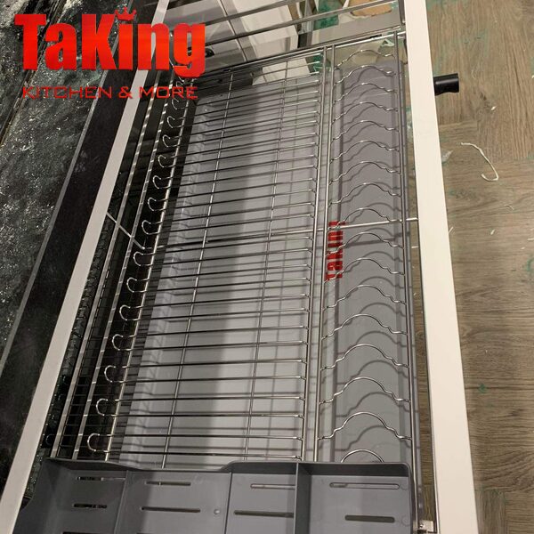 Kệ xoong nồi nan dẹt SUS 304 cao cấp, thiết kế hiện đại, tinh tế TaKing