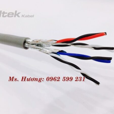 Cáp tín hiệu vặn xoắn 1 lớp, 2 lớp chống nhiễu 22AWG – 16AWG