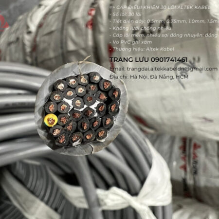 Dây cáp điều khiển Altek Kabel 30 x 0.5mm2 Dây cáp điều khiển Altek Kabel 30 x 0.5mm2