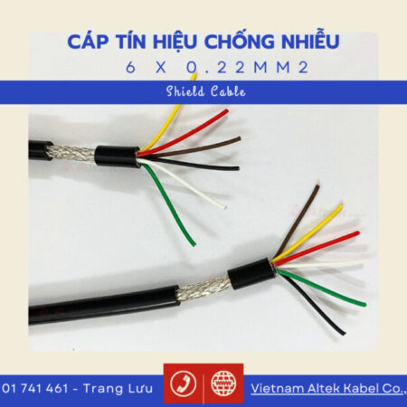 Cáp tín hiệu chống nhiễu 2×0.22 4×0.22 6×0.22 8×0.22 Altek Kabel Cáp tín hiệu chống nhiễu 2×0.22 4×0.22 6×0.22 8×0.22 Altek Kabel