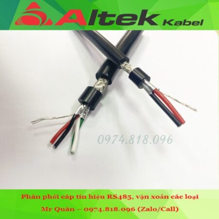 Dây tín hiệu chống nhiễu RS485 – 18AWG, 22AWG, 24AWG Dây tín hiệu chống nhiễu RS485 – 18AWG, 22AWG, 24AWG