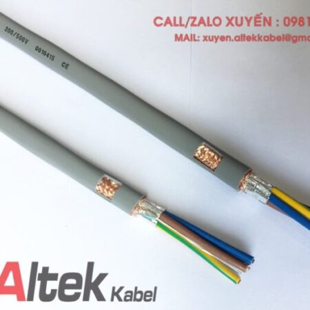 Dây cáp điện tín hiệu chống nhiễu 4×1.0 lõi đồng Altek Kabel Dây cáp điện tín hiệu chống nhiễu 4×1.0 lõi đồng Altek Kabel