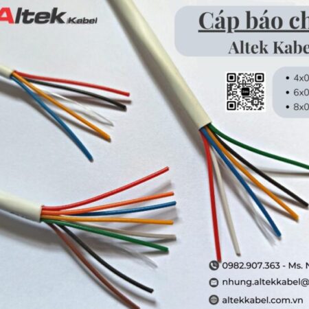 Cáp tín hiệu âm thanh báo động báo cháy lõi chia màu