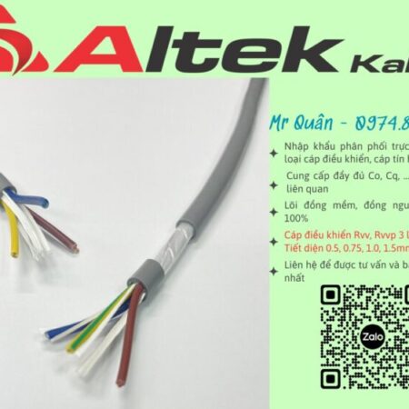 Tổng kho cáp: Cáp điều khiển 3 lõi Altek Kabel Tổng kho cáp: Cáp điều khiển 3 lõi Altek Kabel