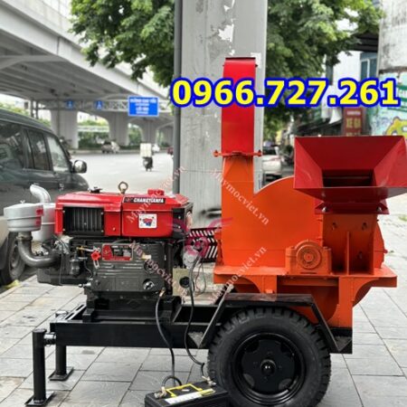 Máy băm cành cây di động chạy đầu nô, băm gỗ làm mùn cưa D33 Máy băm cành cây di động chạy đầu nô, băm gỗ làm mùn cưa D33