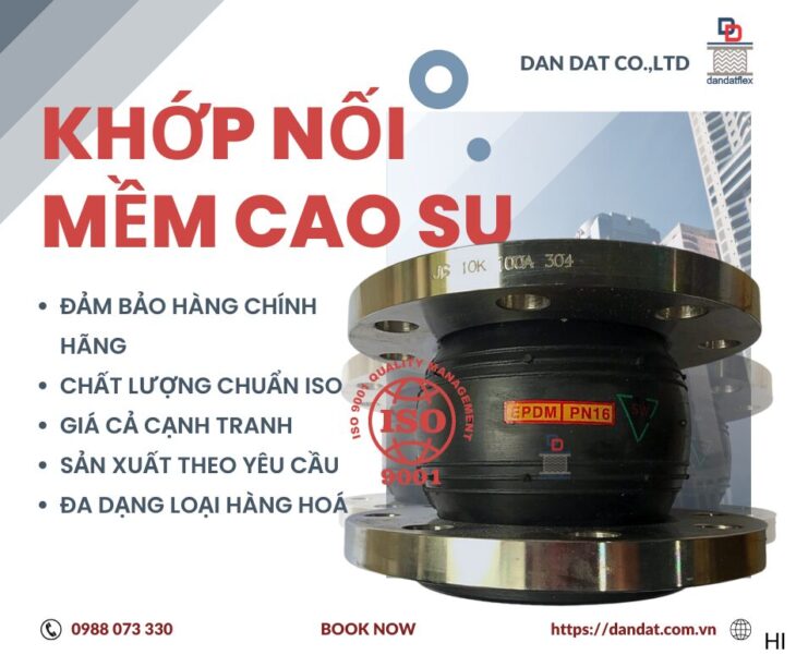 Khớp Nối Mềm Cao Su Mặt Bích: Đặc Điểm và Ứng Dụng