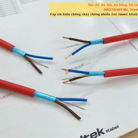 Cáp tín hiệu chống cháy chống nhiễu 2×2.5mm2