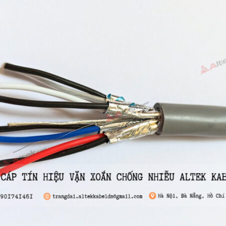 Cáp tín hiệu AWG vặn xoắn 2 lớp chống nhiễu Altek Kabel  Cáp tín hiệu AWG vặn xoắn 2 lớp chống nhiễu Altek Kabel