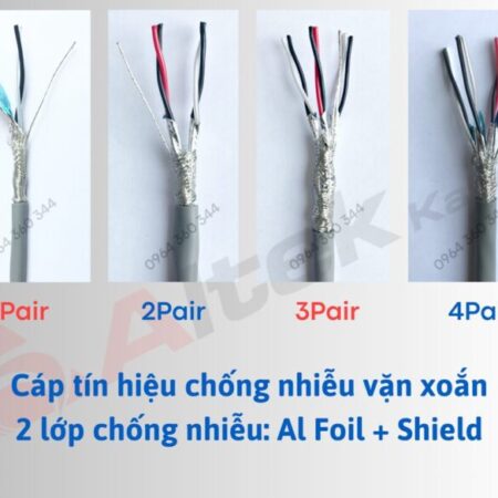 Cáp tín hiệu vặn xoắn AWG chống nhiễu Al Foil Cáp tín hiệu vặn xoắn AWG chống nhiễu Al Foil