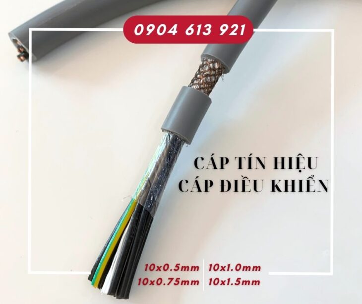 Cáp điều khiển/ cáp tín hiệu 10 lõi 10×0.5mm/10×0.75mm/10×1.0mm/10×1.5mm Altek Kabel