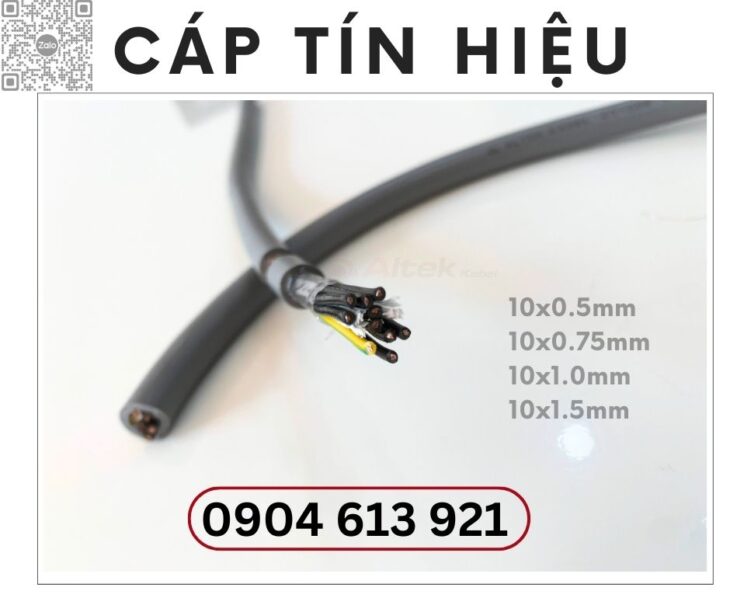 Cáp điều khiển/ cáp tín hiệu 10 lõi 10×0.5mm/10×0.75mm/10×1.0mm/10×1.5mm Altek Kabel