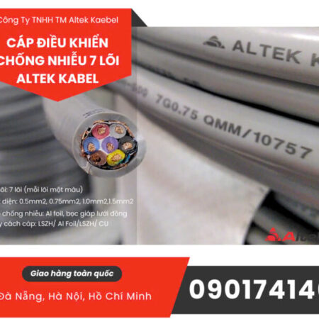 Dây tín hiệu có lưới chống nhiễu 7 lõi Hà Nội, Đà Nẵng, HCM Dây tín hiệu có lưới chống nhiễu 7 lõi Hà Nội, Đà Nẵng, HCM