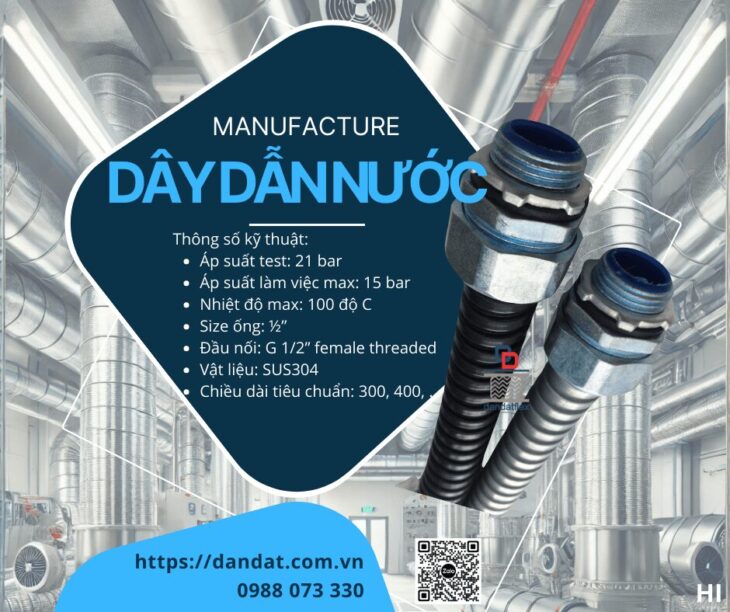 Dây Dẫn Nước Inox| Dây dẫn nước inox chịu nhiệt| Dây dẫn nước chịu nhiệt: Giải Pháp Cho Hệ Thống Cấp