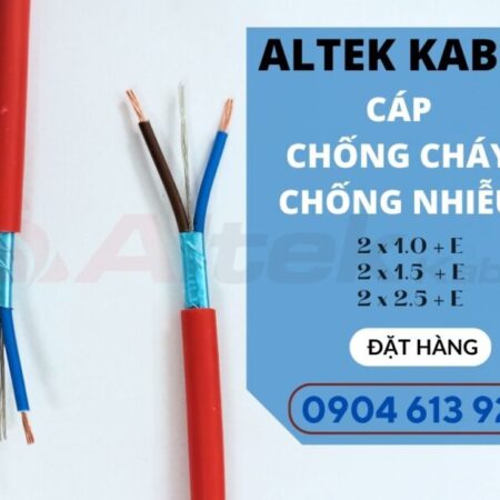 Cáp chống cháy chống nhiễu/ FR Cable Altek Kabel 2x1x16AWG Cáp chống cháy chống nhiễu/ FR Cable Altek Kabel 2x1x16AWG