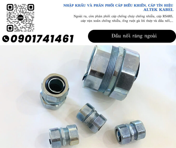 Đầu nối răng ngoài, đầu nối không răng, đầu nối răng trong, khớp nối