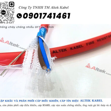 Cáp tín hiệu chống cháy, chống nhiễu GFT 2×2.5 Cáp tín hiệu chống cháy, chống nhiễu GFT 2×2.5