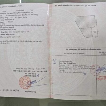 Bán nhà riêng 36m2, 3 tầng, 3PN, tại Kim Giang, Hoàng Mai, HN, ô tô đậu cửa, giá nhỉnh 4,5 tỷ