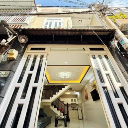 BÁN NHÀ 1 XẸC, MỚI NGAY LÊ VĂN THỌ, HẺM 3M, P16 GÒ VẤP, GIÁ 4.X TỶ