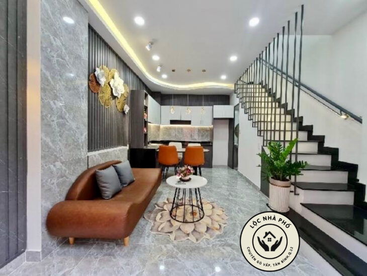 BÁN NHÀ TAM GIÁC TIỆN ÍCH LÊ VĂN THỌ, HẺM XE HƠI Đ, P14 GÒ VẤP, 3.X TỶ