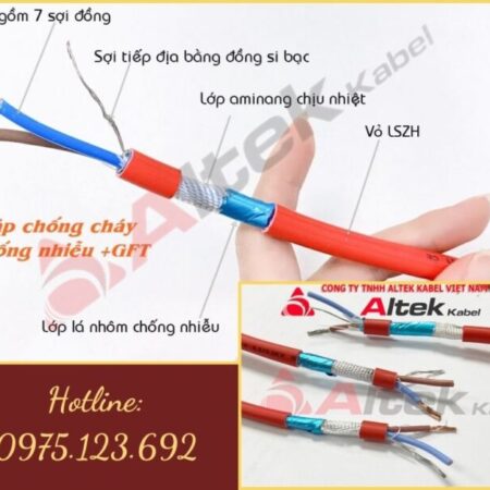 Cáp chống cháy chống nhiễu AL +GFT + E thương hiệu Altek Kabel Cáp chống cháy chống nhiễu AL +GFT + E thương hiệu Altek Kabel